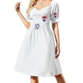 thumbnail image 2 of Vestido retro número 10 de la selección nacional de fútbol de Croacia, vestido elegante de lujo para mujer, vestidos elegantes para mujer, vestidos de lujo, 2 of 7
