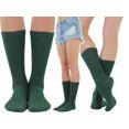 thumbnail image 4 of ToBeInStyle Pack of 3 of Colorful Unisex Fashion Slouch Socks - Hunter Green, 4 of 6