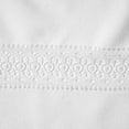 thumbnail image 5 of Violet Linen Splendour Exquisite Macrame Lace Border Pattern, Polyester Embroidered Lace, White, 70 Inch by 180 Inch, Seats 16 to 18 people Tablecloths, 5 of 7