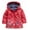 Red, variant on purcolt Toddler Boys Girls Long Sleeve Hooded Rain Jacket Lightweight Waterproof Raincoat Kids Fall Winter Floral Print Rainsuit Windbreaker Outerwear