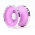 thumbnail image 3 of iYoYo iCEBERG CLASSiC Yo-Yo- Precision Machined Polycarbonate Core Combined with Stainless Steel Weight Rings (Glow in the Dark Purple with Silver Rings), 3 of 4