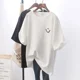 thumbnail image 2 of Camiseta holgada con estampado, camisa blanca para estudiantes, novedad de 2024, 2 of 5