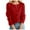 B Wine, variant on Fall Sweaters for Women 2025 Casual Chic Crew Neck Long Sleeve Button Knit Sweater Solid Color Classic Fit Womens Sweaters