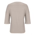 thumbnail image 6 of Duoif Shirts for Women, Womens Half Sleeve Cardigan Shirt Cropped Button down Tops Oversized Lightweight Ribbed Knit Top Summer Tops Khaki S, 6 of 7