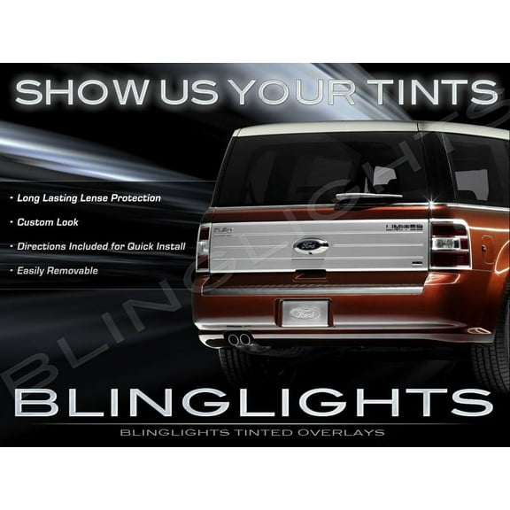 New Ford Flex Tinted Tail Lamp Light Smoked Overlay Film Kit Lense Protection