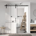 thumbnail image 4 of Sanding  30in./32in./36in./42in./48in.x 84in.MDF Barn Door With Sliding Hardware Kit ,Covered with Water-Proof PVC Surface 64in.x84in. - White, 4 of 5