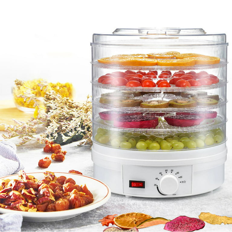 Food, Beef Jerky Maker Five Tray Food Dehydration Machine with Knob  Button