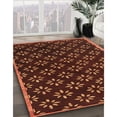 thumbnail image 2 of Ahgly Company Indoor Rectangle Contemporary Mahogany Brown Abstract Area Rugs, Swatch Sample, 2 of 6