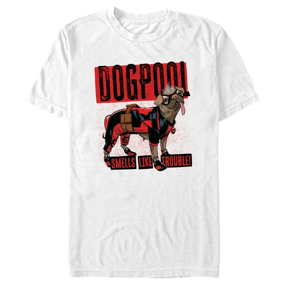 Men's Marvel: Deadpool & Wolverine Dog Trouble Graphic T-Shirt