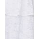 thumbnail image 5 of Vestido de encaje para mujer INSPIRE CHIC para invitada de boda, cóctel, noche, con volantes, mangas cortas, vestido maxi en línea A, color blanco, 5 of 6