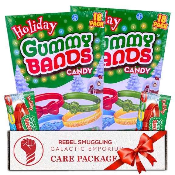 Christmas Gummy Candy Bracelets Individually Wrapped 36 Pack of Stocking Stuffers by Rebel Smuggling Galactic Emporium