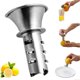 thumbnail image 1 of Screw-Top Lemon Squeezer, Stainless Steel Manual Juicer with Built-In Filter, Orange Citrus Press, Spout & Jalapeno Core, 1 of 5