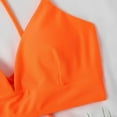 thumbnail image 6 of Siilsaa Women Sexy Lingerie Sexy Unlined Balconette Demi-Cup Underwire Lace Bra Orange,L, 6 of 9