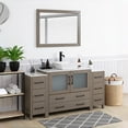 thumbnail image 3 of Vanity Art 60" Single Sink Freestanding Bathroom Vanity Set with Engineered Marble Top and Mirror, 3 of 9
