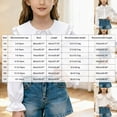 thumbnail image 4 of CAUYDY Collared Shirts for Girls Teen Long Sleeve Button Down Ruffle Blouse, School Uniform Top for Graduation Photoshoot Clothes Light Gray Sizes 15+ Years, 4 of 5
