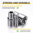 thumbnail image 5 of Uxcell E-Torx Socket 1/2" Drive E14 Star Socket 1.5" Length 6 Point Spline Sleeve, 5 of 7