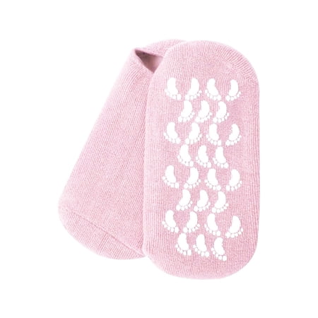 Moisturizing Gel Socks Foot Care Gel Moisturizing Silicone Socks Non Slip Heel Socks Chapped Foot Care Socks Women Men Soft Feet Rough Skin Remover Socks (B  One Size)