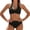Swimwear-A0248Black, variant on Gamivast High Waisted Bikini Sets for Women 2 Piece Swimsuit Halter Neck Twist Front Push up Top Solid Bottoms Summer Beach Pool Bathing Suit