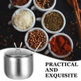 thumbnail image 5 of 1 Set Of Sugar Container with Spoon Stainless Steel Sugar Jar Set Sugar Container with Lid Kitchen Condiment Bowl Sugar Jar with Lid and Spoon Stainless Steel Seasoning Jar, 5 of 6