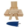 thumbnail image 1 of Wooden Squirrel Feeders, Stable Triangular Design Squirrel Feeder Table with Umbrella Pine Wood Sturdy Structure Easy Installation Squirrel Feeder Corn Cob Holder, 1 of 7