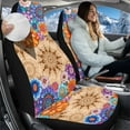 thumbnail image 3 of Binienty Boho Car Seat Covers Women Girly Front Seats Fluffy Fuzzy Auto Seat Cover Thick Warm Carseat Covers 2 Pieces Car Interior Decor for SUv Truck Van Sedan, 3 of 8