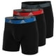 thumbnail image 1 of Calzoncillos tipo bóxer adidas para hombre, paquete de 3, negro/azul/rojo, talla XXL, 1 of 9