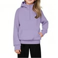 thumbnail image 2 of DxhmoneyHX Kids Girls Quarter Zip Hoodies Teen Fleece Mock Neck Long Sweatshirts Y2k Streewear Plain Solid Casual Fall Hoodie Sweater with Pocket Thumb Hole, 2 of 9