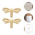 thumbnail image 6 of Dayesque 2pcs Brass Bow Drawer Knobs Cabinet Pulls Decorative for Cabinets and Drawers, 6 of 8