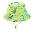 thumbnail image 3 of Ticikt Baby Sun Hat Toddler Bucket Hats Summer Sun Protective Kids Beach Hats Wide Brim Outdoor Camping Hat for Boys Girls 1-8Y, 3 of 5