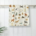 thumbnail image 5 of Pofeuu Dogs Funny Pets Print Hand Towel 27.5" x 16" Soft Absorbent Towel for Bathroom SPA Gym Hotel, 5 of 6