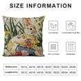 thumbnail image 5 of Nawypu Happy Easter Pillow Covers Farmhouse Welcome Easter Egg Rabbit Decorative Easter Pillow Cases Spring Outdoor Watercolor Throw Pillow Covers for Sofa Couch Home Bench Decoration, 5 of 5