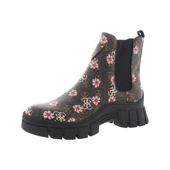 Guess Womens Hestia Faux Leather Booties Chelsea Boots