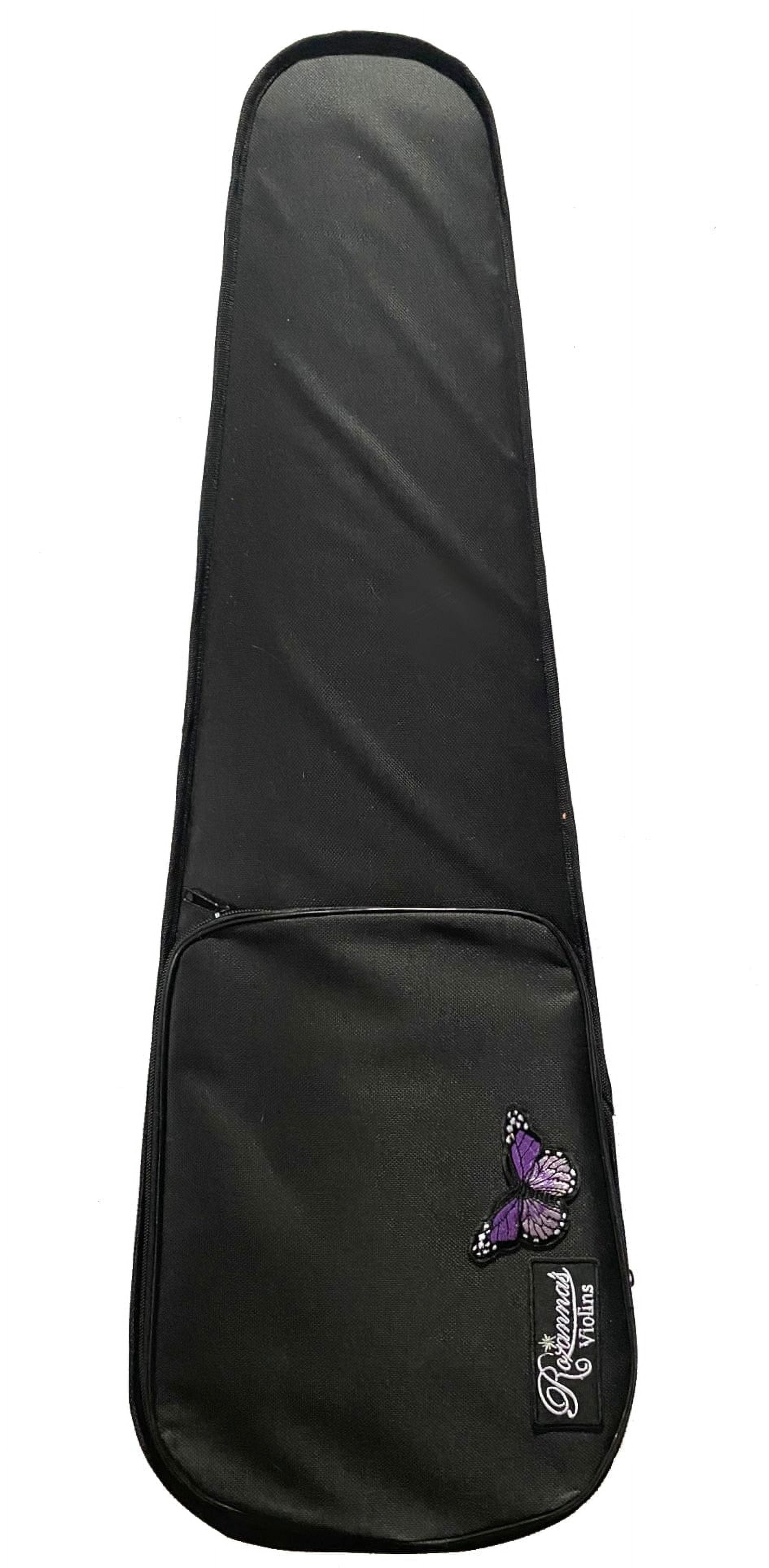 Rozanna's Violins Butterfly Dream Lavender Violin Outfit w/ Brazilwood bow, case, rosin, strings, crystal fine tuners, set up