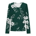 thumbnail image 5 of Plus Size 3X Women's Long Sleeve T-Shirt Printed Casual Loose Fit Top Comfortable Blouse, 5 of 5
