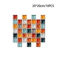 thumbnail image 4 of Advancent 10 piezas mosaico adhesivo para pared hogar cocina baño autoadhesivo azulejo adhesivo azulejos decoraciones negro 10*10*20 piezas Decoración del hogar Vistoso 20*20*10 piezas Advancent HA064277-08, 4 of 6