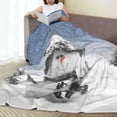 thumbnail image 6 of Pofeuu Snowman And Christmas Tree Print Ultra-Soft Micro Fleece Blanket,for Bed Or Sofa,All Season Throw Blankets Flannel Blanket-40"x30", 6 of 7