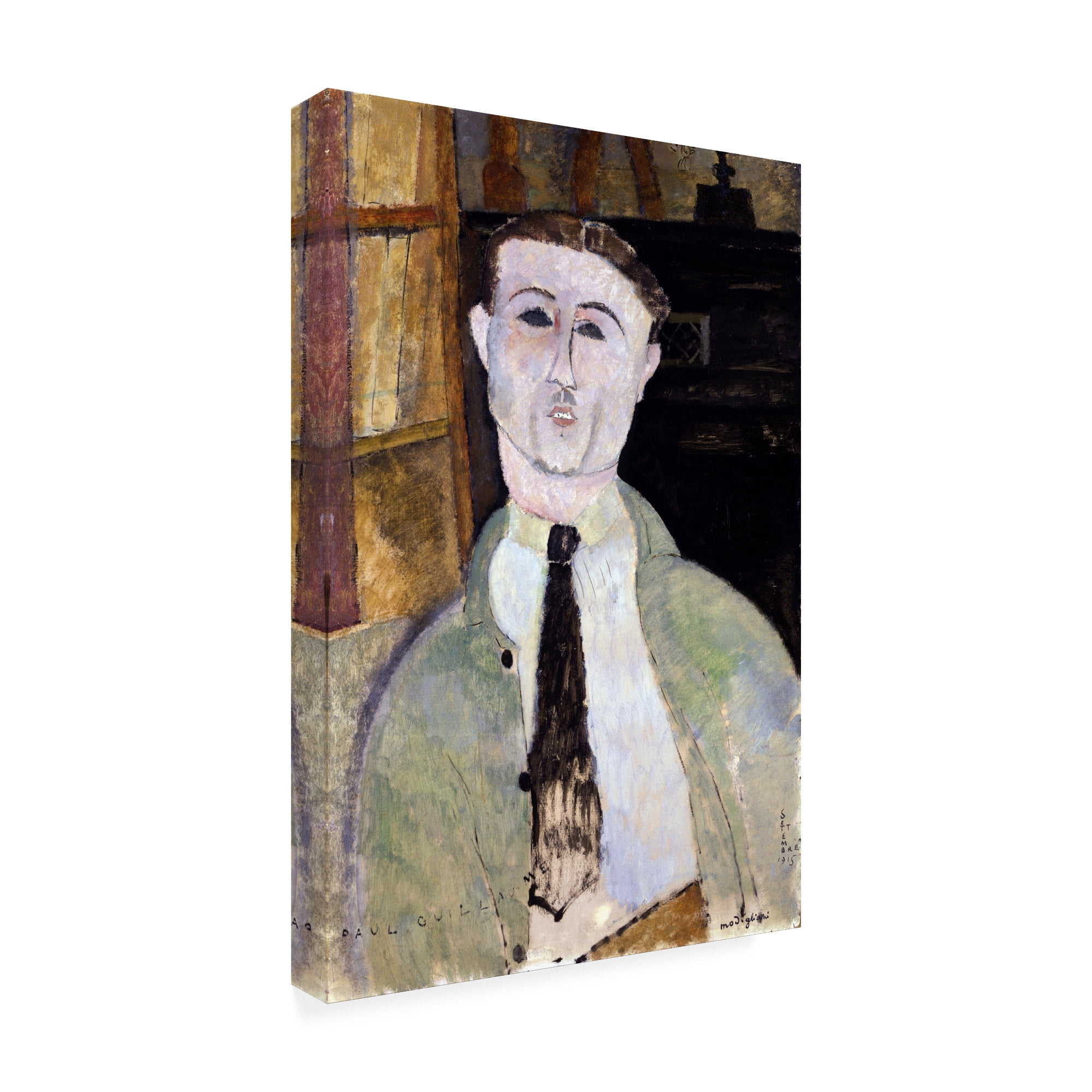Modigliani 'Paul Guillaume' Canvas Art