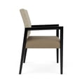 thumbnail image 3 of Pemberly Row Waiting Reception Wide Guest Chair Wood Frame in Brown, 3 of 5