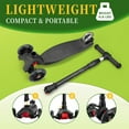 thumbnail image 4 of GAOMON 3 Wheel Scooter with Light Up Wheels, 4 Adjustable Heights, ABEC-9 Bearings, Lean-to-Steer Kick Scooter for Ages 3-8, Black, 4 of 6
