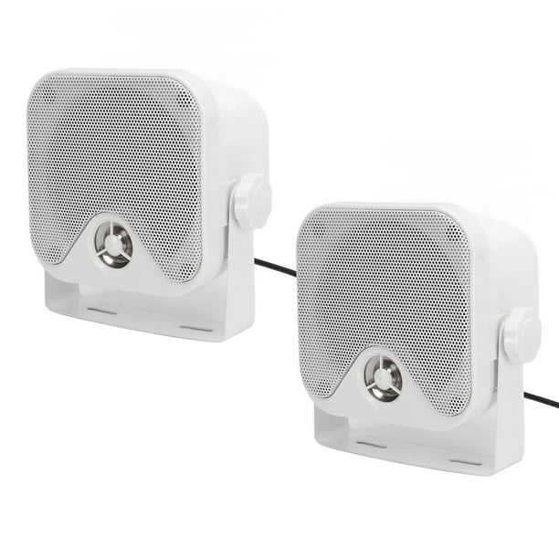 Marine Sound System, Sound Marine Box Speakers 80 To 20000Hz Weather 100mm  Air Suspended Woofer 100W 1 Pair 4in Heavy Duty For ATV 
