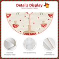 thumbnail image 3 of Fotbe Flat Mushrooms Pattern Christmas Tree Skirt, Tree Skirts Plush Christmas Decorations, Christmas Tree Skirts Xmas Decorations Holiday Party Decor-36", 3 of 6