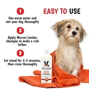 Magic White Brightening Dog Shampoo for White Dogs | Cherry Scented White Coat Pet Shampoo for White Hair & Smelly Dogs | Made In USA