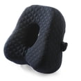thumbnail image 1 of Mistaha Navy Blue Butterfly Shaped Leg Pillow with Hollow Design - Memory Foam Knee Pillow for Side Sleepers, Elastic Strap for Better Support - Relieves Pressure and Pain in Hips, Legs, and Lower, 1 of 6