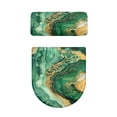 thumbnail image 2 of HELLHERO Green Marble Texture 2 Piece Set Elastic Edge Toilet Lid Covers with Adjustable for Soft, 2 of 8