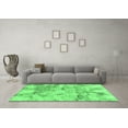 thumbnail image 3 of Ahgly Company Indoor Round Abstract Emerald Green Modern Area Rugs, 4' Round, 3 of 4