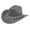 Green, variant on Aocisk Western Cowboy Hat with Metal Gemstone Chain Net Design for Men and Women Party Fashion Events Pink One Size