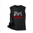 thumbnail image 5 of Birdeem Mode Femmes Imprimé Col Rond Sans Manches Tunique Tee Tops, 5 of 5