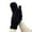 Black, variant on Winter Striped Lined Thermal Mittens for Extreme Cold Weather Outdoor Activities and Sports Including Cycling and Skiing
