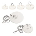 thumbnail image 1 of Tapones para Bañera Opzour 6 Piezas de Goma con Cadenas de Acero Inoxidable, 1 of 7