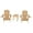 Natural, variant on Foldable Adirondack Chair with cup holder Bristro Set, 2 Foldable Adirondack Chairs with cup holders and 1 End Table - N/A